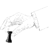 Jeu d’échecs main avec tour