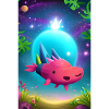 Cute Baby Axolotl