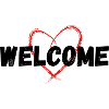 Bienvenue Herzlich Willkommen Heart Herz