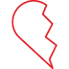 halbes Herz (1/2) - Geschenkidee - Soulmate