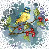 Bunter Vogel