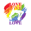 High-jumping LGBT Pride