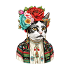 Flowery cat