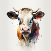 Cow water paint