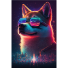 Sunglasses Neon Shiba