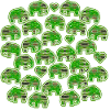 Elefant und Herzen grün