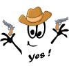 Cowboy, Karneval, Comic