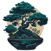 Blue Bonsai Tree