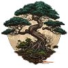 Twisted Bonsai Tree