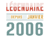 Légendaire Depuis Janvier 2006 Anniversaire