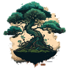 Tiny Green Bonsai