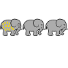 Souvenir d’éléphant disant drôle