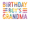 Birthday Kids Grandma Building Blocks