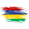 Drapeau mauricien utilisé
