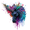 Regenbogen Einhorn