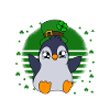 Manchot mignon Trèfle Saint-Patrick Pingouin