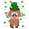 Sheep Shamrocks Saint Patrick's Day