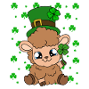 Sheep Shamrocks Saint Patrick's Day