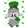 Sheep Shamrocks Saint Patrick's Day