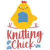Knitting Wrinkled Chicken Girl