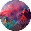 Colourful mountains