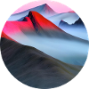 Sunset in the mountains
