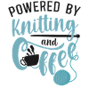 Knitting Knitter Coffee Powered By