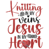 Knitting Knitter Jesus Christian