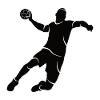 Handball Player Handball Silhouette Handball Player