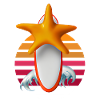 Seesterne Surfbrett