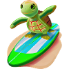 Tortue surfeuse