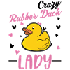 Crazy Rubber Duck Lady Gummiente