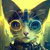 Futuristic cat