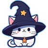 Cute witch cat