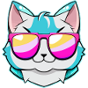 Cool cat with sunglasses