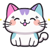 Cute happy cat