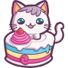 Chat gateau