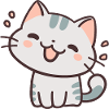 Cute happy cat