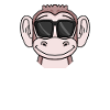 Cool Affe Chef Spruch Sonnenbrille