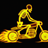 Skelett Biker