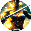 Héroïne de jeu avec épée