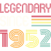 Birthday Legendary Since 1952