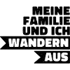 Wandern Aus – Großbuchstaben Kontrast