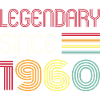 Birthday Legendary Since 1960