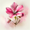 Blumige rosa Blume