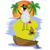 Pirate Chicken Buccaneer Island Eye Patch Adventure