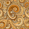 Yellow Swirl Abstract
