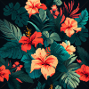 Tropische Blumen Blumen