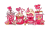 Valentine's Day Hot Chocolate Cup Mocha