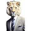 Lion en costume